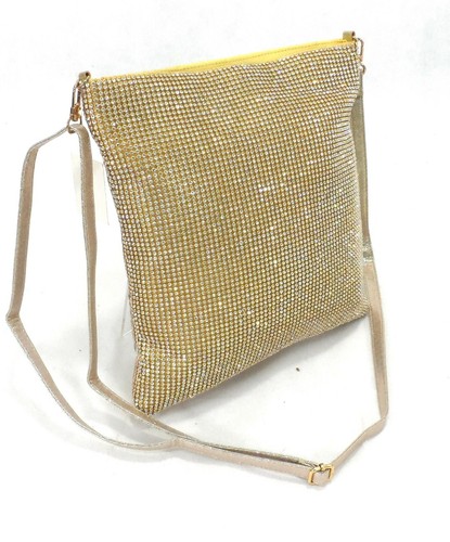 Ladies Diamante Evening Wedding Clutch Purse Party Across Body Shoulder Handbag - Picture 5 of 8