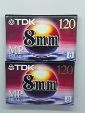 TDK 120MP Premium 8mm 120 Minute Premium Camcorder Video Cassette