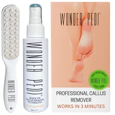 Callus Remover Quick Fix Foot File Rasp + Instant Exfoliating Softener Spray
