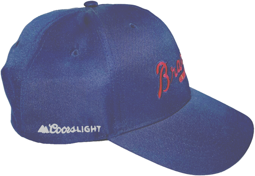 Atlanta Braves MLB Blue Baseball Cap Coors Light Logo Adjustable Strapback NWOT - Picture 2 of 10