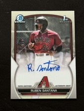 Ruben Santana 2023 Bowman Chrome 1st Prospect Auto #CPA-RSA Diamondbacks