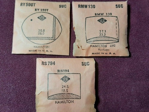 RELOJ HAMILTON CRISTALES DE LOTE ANTIGUO - MARCA SUC muchas variedades (RA a RMC) página 1 0f 5 - Imagen 29 de 54