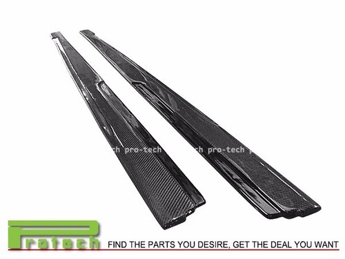 Extensión de faldas laterales de fibra de carbono estilo MT E labio adicional para 15-20 BMW F82 M4 - Imagen 2 de 3