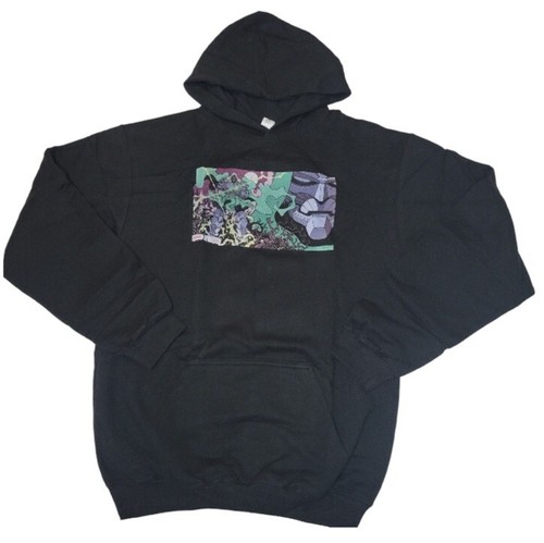 Marvel Solid Black Hooded Longsleeved Sweatshirt Size XL New Without Tag - Picture 5 of 9