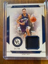 2019-20 National Treasures Game Gear  #39 Bojan Bogdanovic /49 Jersey utah jazz