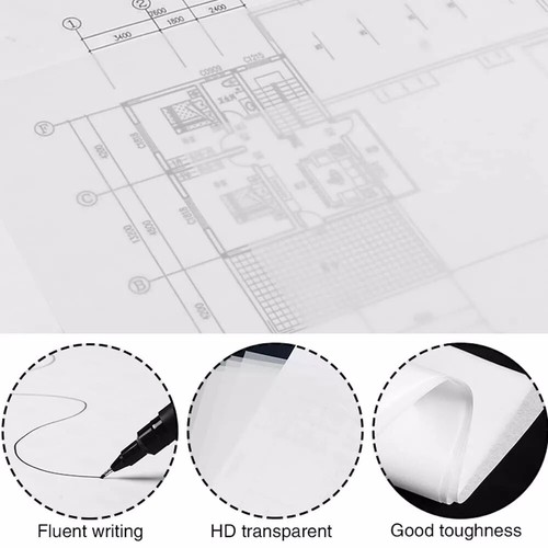 Tracing Paper Roll - 12”x 20 Yards White Tracing Paper Trace Paper for Sewing... - Picture 6 of 7
