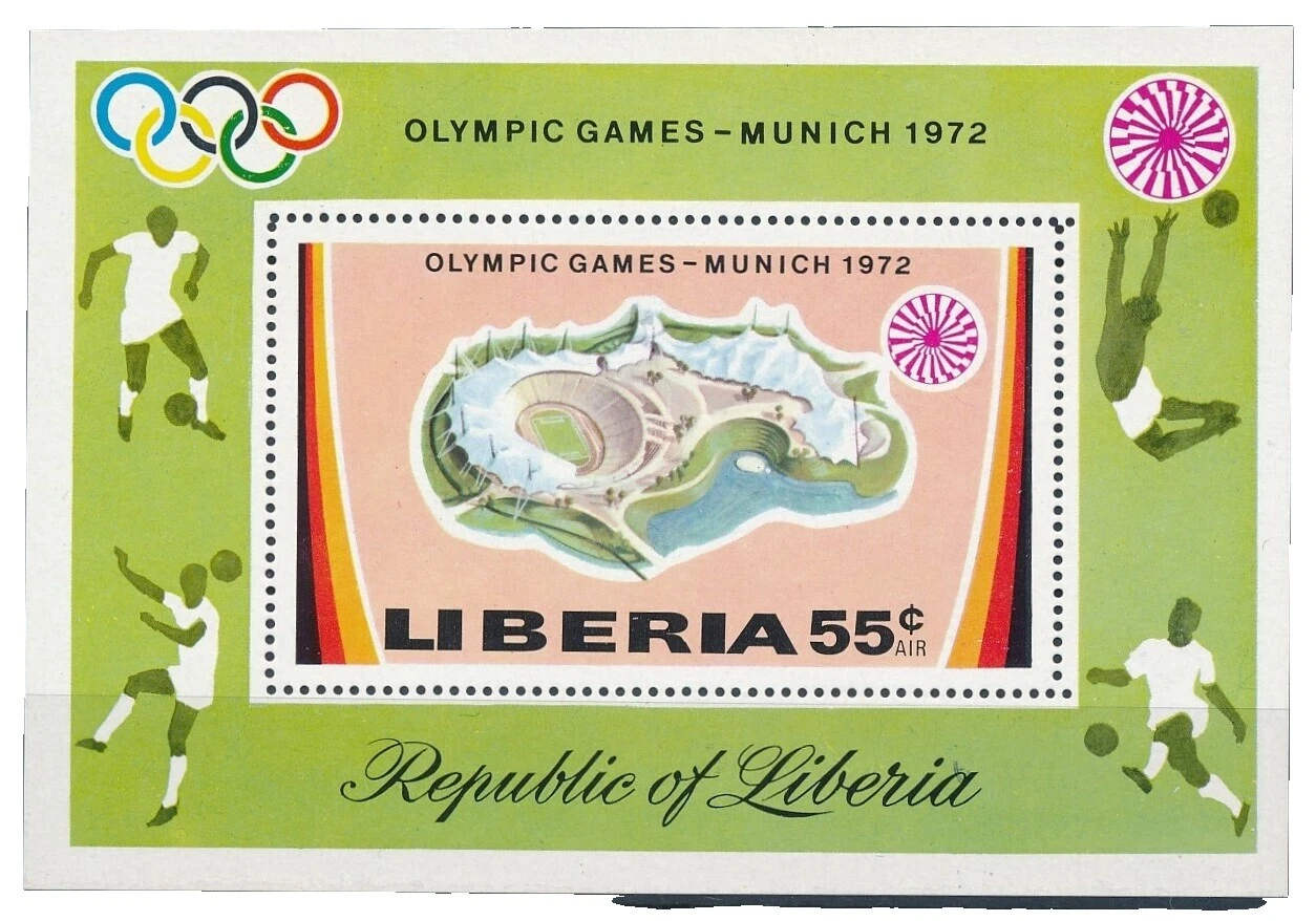 Mint Never Hinged/MNH Liberia Sports Postal Stamps