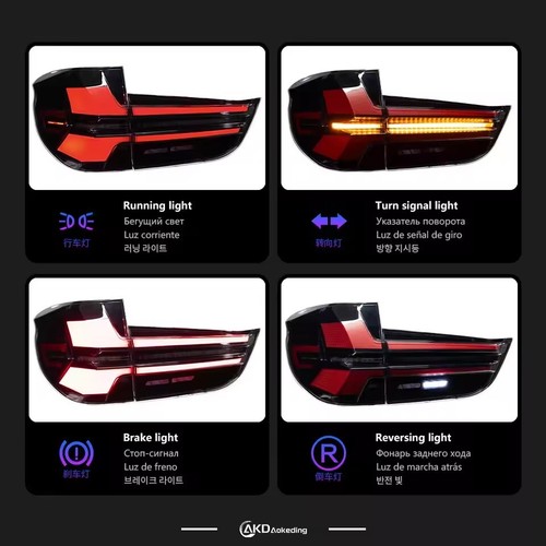 Luces traseras LED para BMW X5 F15 2014-2018 Plug and Play luces de señal de giro dinámicas - Imagen 6 de 9