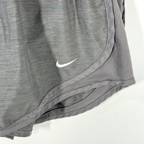 NIKE Dri-Fit Women’s Athletic Shorts Small Gray Drawstring Running Lined Pocket - Picture 2 of 9