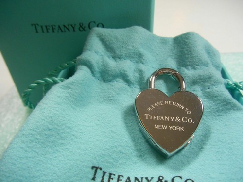 NUOVO Tiffany Ritorno A Tiffany Orologio Svizzero Lucchetto Ciondolo 4  Collana, Bracciale | eBay