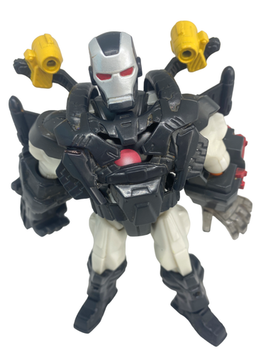War Machine schwarz weiß Anzug Blasters Superheld Mashers Figur Marvel H6" 2014