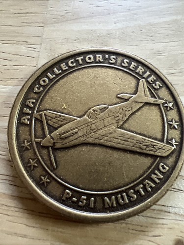USAF Air Force Association AFA Collector Series P-51 Mustang 1,5" Challenge Coin - Bild 2 von 7