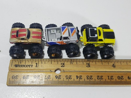 Micro Machines Super 4X4 Lot of 3 Monster Trucks Galoob 1987 - Picture 6 of 6