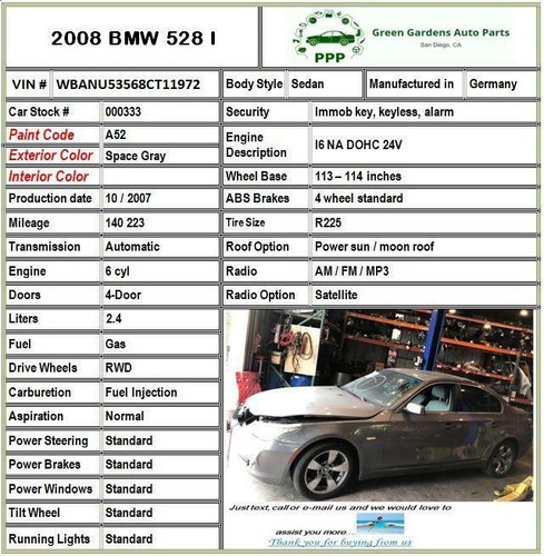 2008 - 2010 BMW 528I Ultra Sonic Alarm Sensor Control Module w/ Cover G - Picture 12 of 12