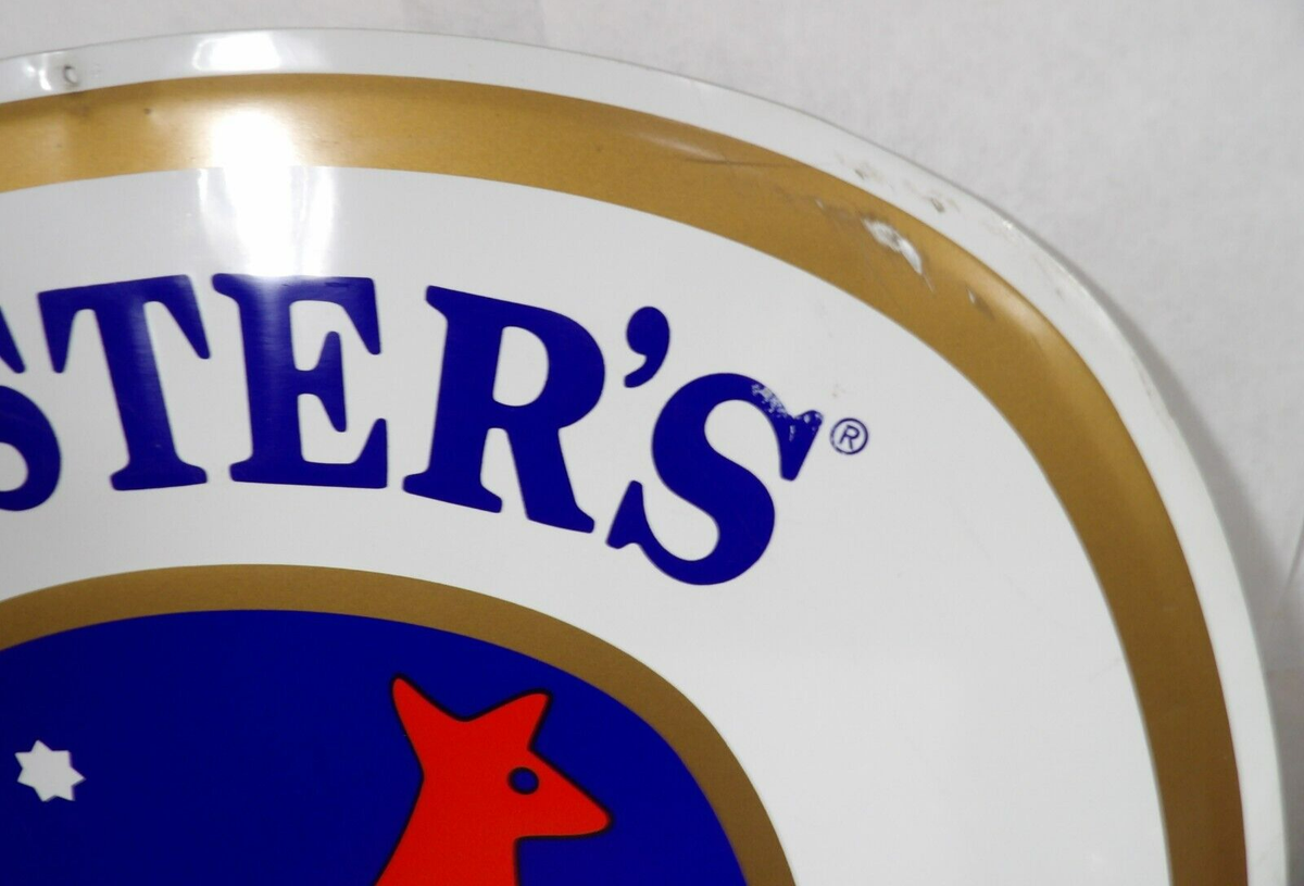 FOSTER’S LAGER 電光看板 Large Vintage Foster's Lager Beer Aluminum Metal Sign | eBay