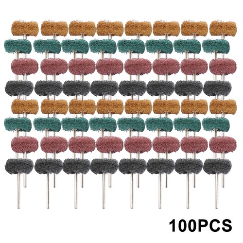 100x Abrasive Wheel Buffing Polishing Wheel For Dremel Rotary Drill Bit Set≈❁ - Picture 2 of 11