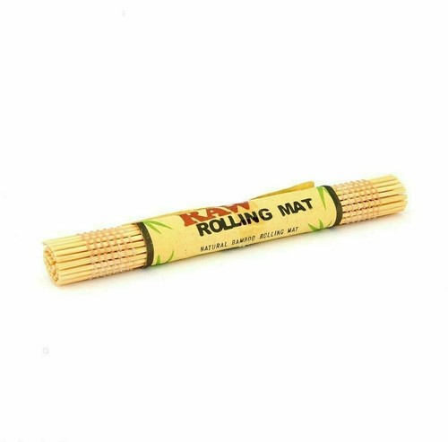 Echte rohe Matte Tablett Natur echt Holz Bambus Räucherrolle NEU - Bild 4 von 6