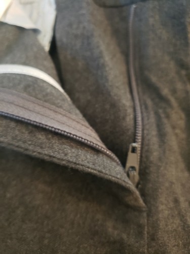 Pantaloni da donna J Crew Factory City Fit grigi taglia 8 tinta unita svasati abito pantaloni lana - Foto 8 di 9