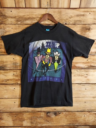 VTG Zz Top Antenna Tour Single Stitch T Shirt 1994 Rock Band USA L 90s Concert - Picture 2 of 9