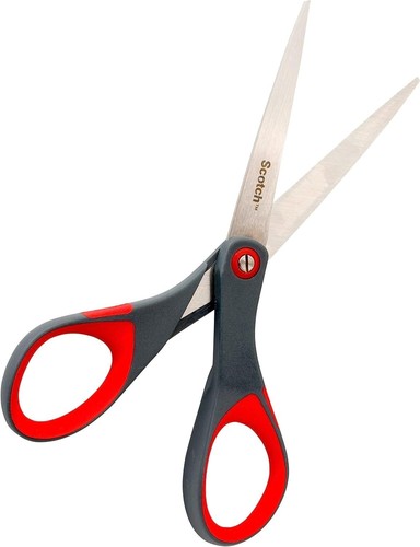 2 x Scotch Multipurpose Scissor 18cm Stainless Steel Soft Grip Home Office Craft - Picture 11 of 16