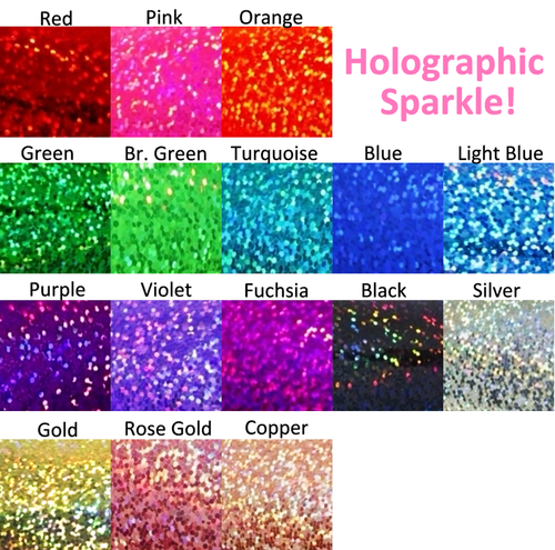¡Pegatinas holográficas de corazón brillante! - 1/4" a 4 pulgadas - Elige un tamaño y color - Imagen 2 de 10
