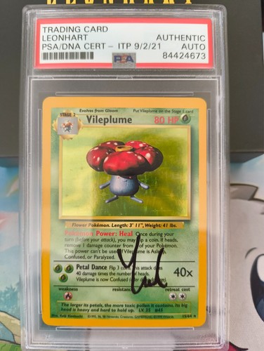 Vileplume Holographic 15/64 No Symbol Jungle Misprint PSA Auth PSA/DNA Cert - Picture 5 of 6