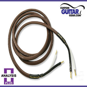 Analysis-Plus-Chocolate-Oval-12-2-Speaker-Cables-10ft-Length-PAIR