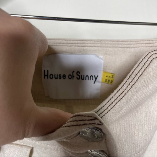 Pantalones House Of Sunny L.A. plisados pierna ancha mezcla lino talla 2 - Imagen 3 de 9
