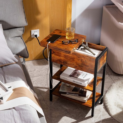 Yoobure Garderobe freistehend & Beistelltisch mit Ladestation - Bild 7 von 9