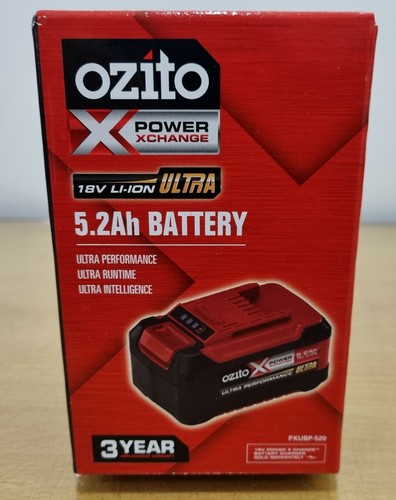 OZITO PXC 18V 5.2AH Li-Ion ULTRA BATTERY Ultra Performance Home Garden Tools - Picture 3 of 8