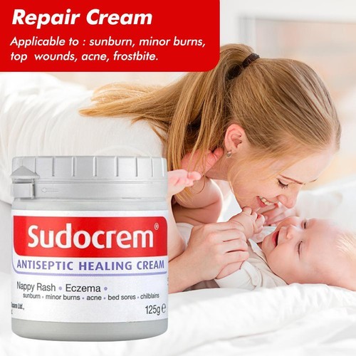 Sudocrem Antiseptische Heilcreme 125 g zur Reparatur von Windelausschlag-Ekzemen - Bild 2 von 9