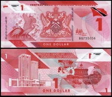 TRINIDAD & TOBAGO 1 Dollar, 2020, P-60, UNC World Currency