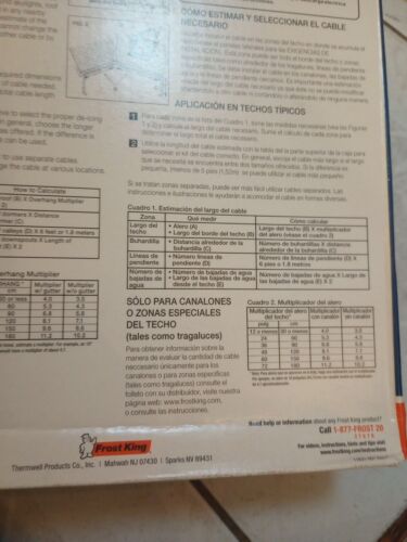 Kit scioglimento ghiaccio tetto e grondaia filo riscaldato 60' piedi WireRC60 Frost King antighiaccio - Foto 7 di 7