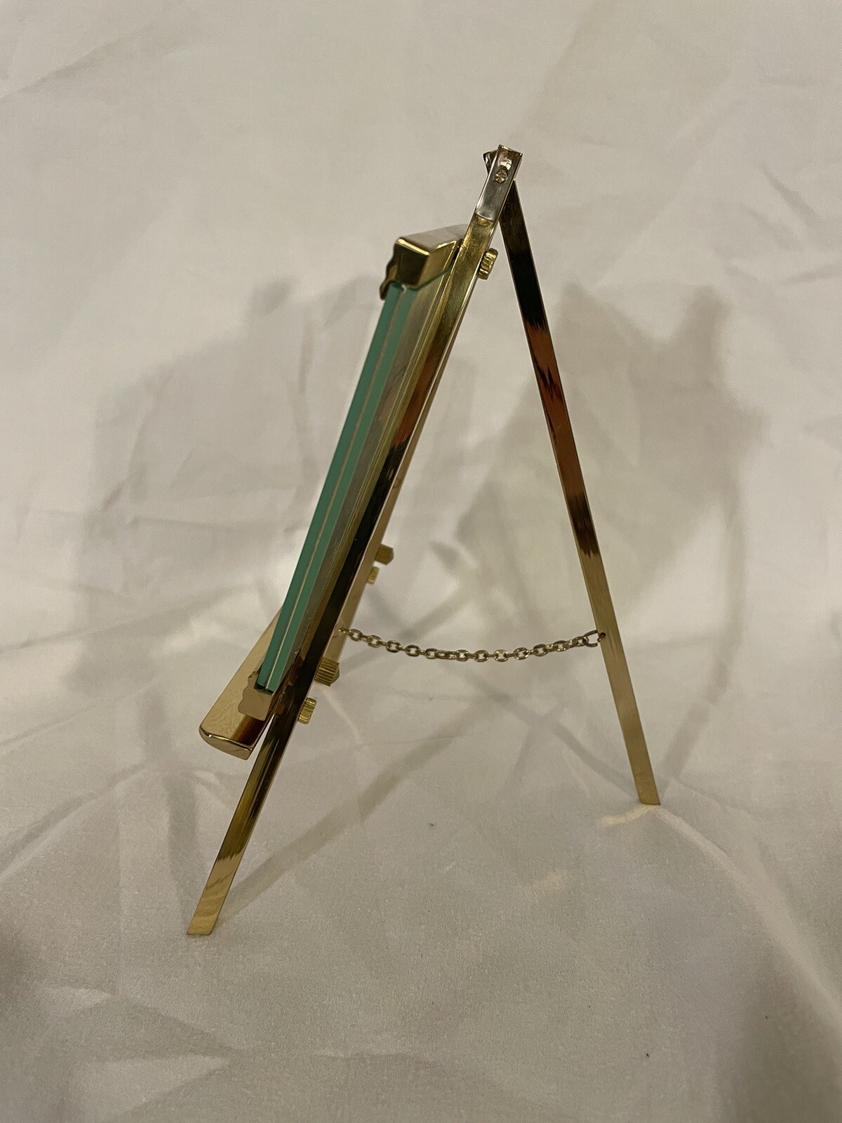 CARR International Solid Brass Photo Frame 3.5"x5" Freestanding Easel