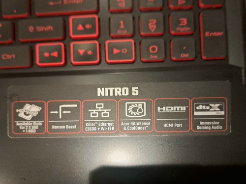 Nitro 5 AN515-55-55M1 Gaming LaptopModel: AN515-55-55M1Part: NH.Q7MAA.00B - Picture 9 of 13
