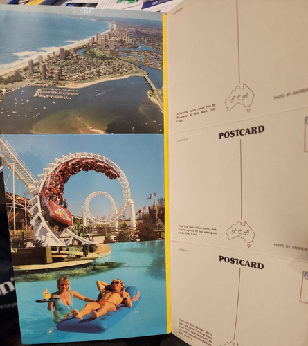 Vtg 1985, Welcome to the Gold Coast, 12 rip out postcards, Canadian seller, READ - Foto 4 di 6