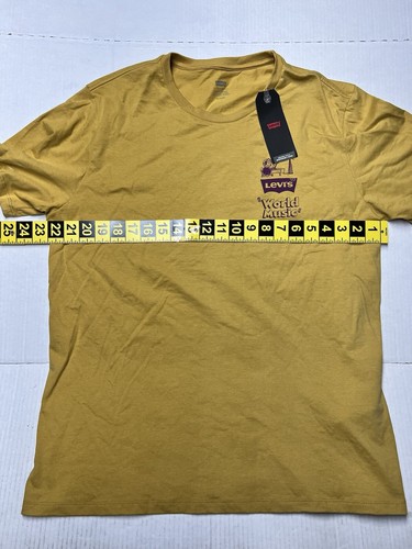 Levi’s T Shirt Herren XL World Music Double Side Print San Francisco Gelb - Bild 2 von 12