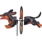 Black & Tan DACHSHUND Petite Garden Wind Spinner by Premier Kites & Designs
