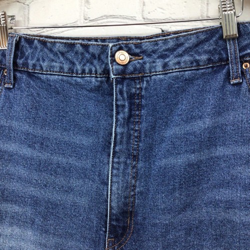 Terra Sky Denim Shorts Womens Plus Sz 24W Dark Wash Distressed  - Picture 4 of 10