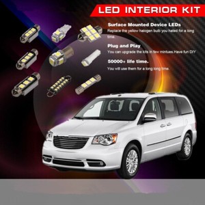 Details About 14x White Led Light Interior Bulbs Set Kit Fit 2008 2013 Chrysler Town Country