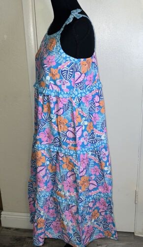 Cat & Jack Size Girls XXL (18) Cool Floral 3 Tiered Sundress 45” L - Picture 3 of 6
