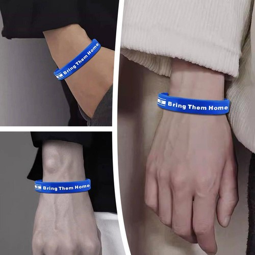 Israel National Flag Wristband Silicone Bracelet - your - support Show 2024 F1E3 - Picture 8 of 13