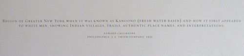 REPRO 13.0" x 10.8" 1935 MAP PRINT OF KANOONO IN EARLY 1600's NOW NEW YORK - Picture 5 of 6