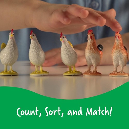 Unique 60-Piece Toddler Farm Animal Set - Perfect for Counting and Sorting - Picture 7 of 10