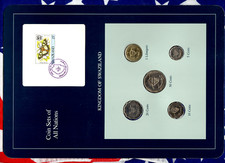 Coin Sets of All Nations Swaziland 1979-1986 UNC 1 Lilangeni 1986 50 Cents 1981