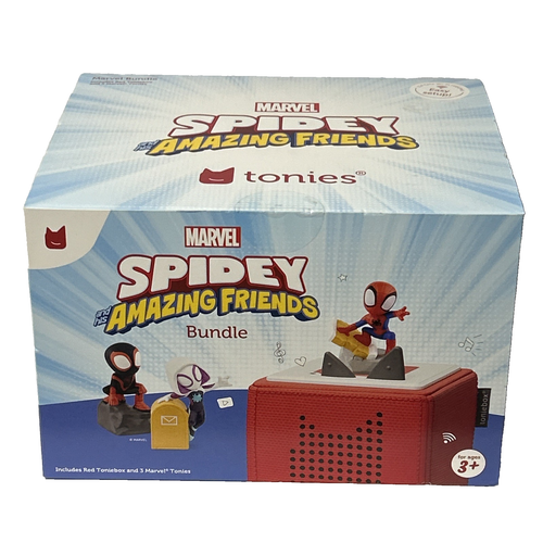 Tonies Marvel Toniebox Audio Player Bundle mit Spidey & Friends Spiderman NEU