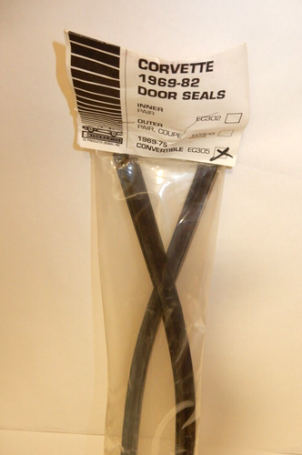 EC PRODUCTS #EC305 1969-75 CORVETTE CONVERTIBLE DOOR SEALS ~ NEW OLD STOCK - Picture 4 of 14