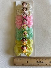 8pc Colorful Cartoon Ribbon Bow Hair Clip - Hand Made Hair Accessory  