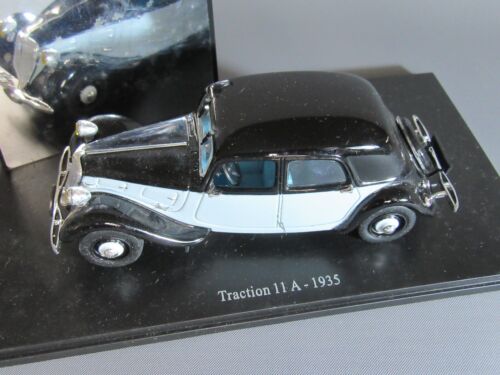 A593 Atlas 43 Citroën 11A 1935 Grigio & Nera Saga Di Chinning Barra Sedile 1:43 - Foto 2 di 9
