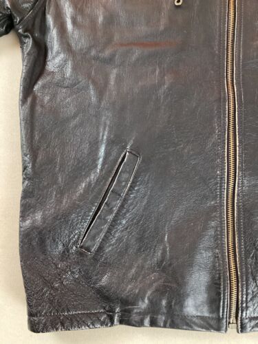 Vintage Leather Highwayman Jacket Motorcycle Jacket Size M - see size note - Picture 10 of 21